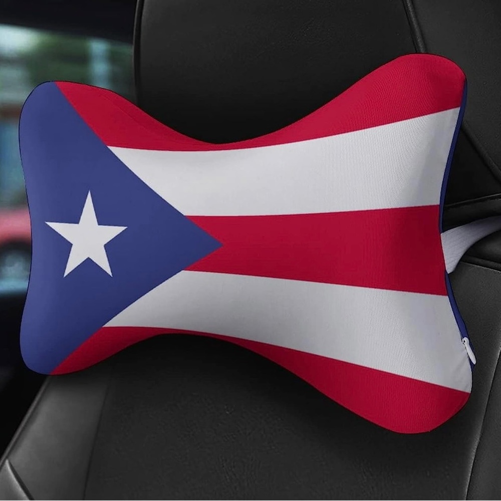 Puerto Rico Flag Neck Pillows (2)